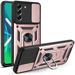 Чехол NOX Camera Slide Samsung Galaxy S21 FE, CamShield Slide, розовый rose gold