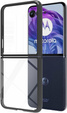 Чехол до Motorola Razr 50 Ultra, Fusion Hybrid, прозрачный / черный