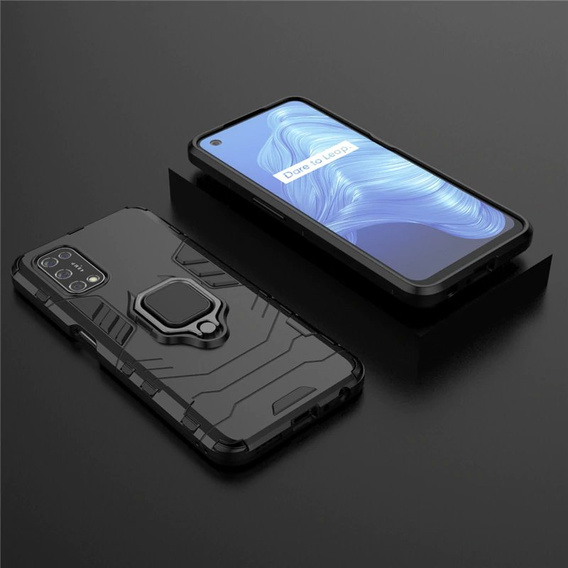 Чoхол до Realme 7 5G, Kickstand Ring, чорний