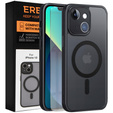 Чехол для iPhone 13, для MagSafe, ERBORD Matt Case, чёрный + стекло для экрана