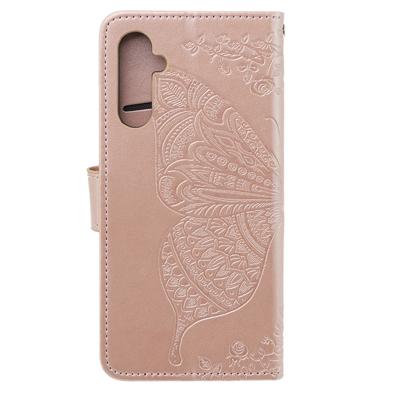 Чохол-книжка для Samsung Galaxy M34 5G, Butterfly, рожевий rose gold