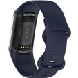 Резиновый браслет Softband для  Fitbit Charge 5 - Dark Blue