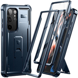 Бронированный чехол для Samsung Galaxy S23 Ultra, Dexnor Full Body (Two Frames), темно-синий