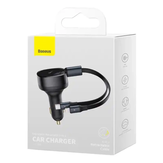 Автомобільний зарядний пристрій Baseus Enjoyment 30W для смартфонів, планшетів та інших мобільних пристроїв