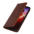 Чохол-фліп для Samsung Galaxy M51, Split Leather, коричневий
