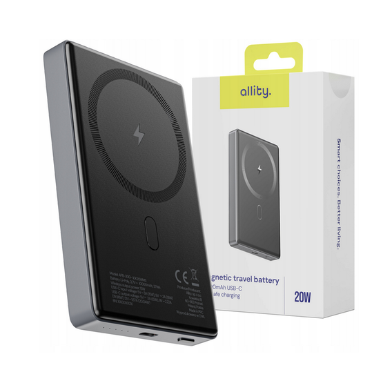 Allity APB-300 – Power Bank 10000 мАч с беспроводной зарядкой