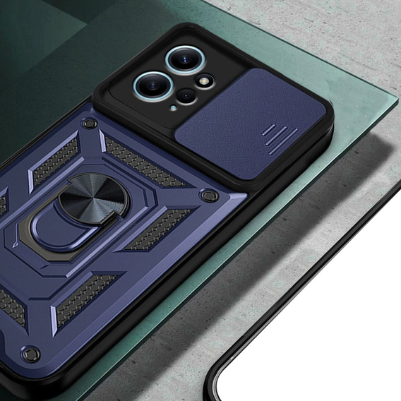 Чехол NOX Camera Slide Xiaomi Redmi Note 12 4G, CamShield Slide, синий