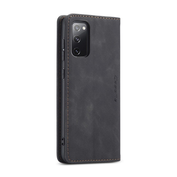 Чехол CASEME для Samsung Galaxy S20 FE, Leather Wallet Case, чёрный