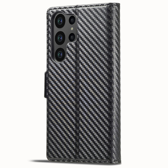Чохол-фліп для Samsung Galaxy S25 Ultra, Carbon LC.IMEEKE, чорний