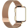 Металический браслет с чехлом для часов Xiaomi Redmi Watch 2 Lite, Rose gold