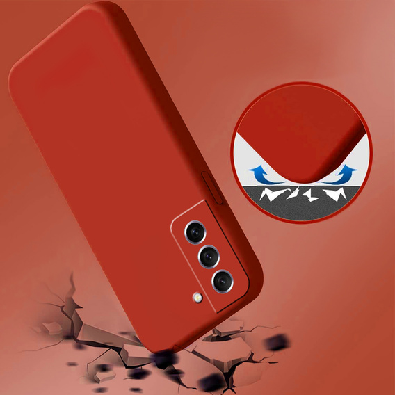 Чехол до Samsung Galaxy S21 FE, Silicone Lite, красный