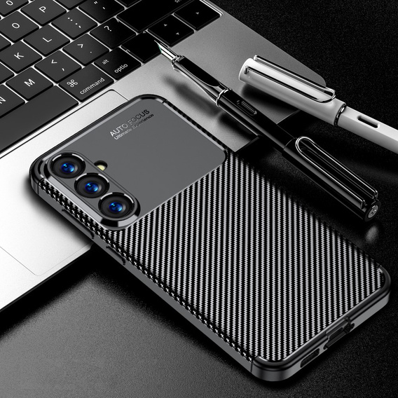 Чoхол до Samsung Galaxy S23 FE, Carbon Gel, чорний