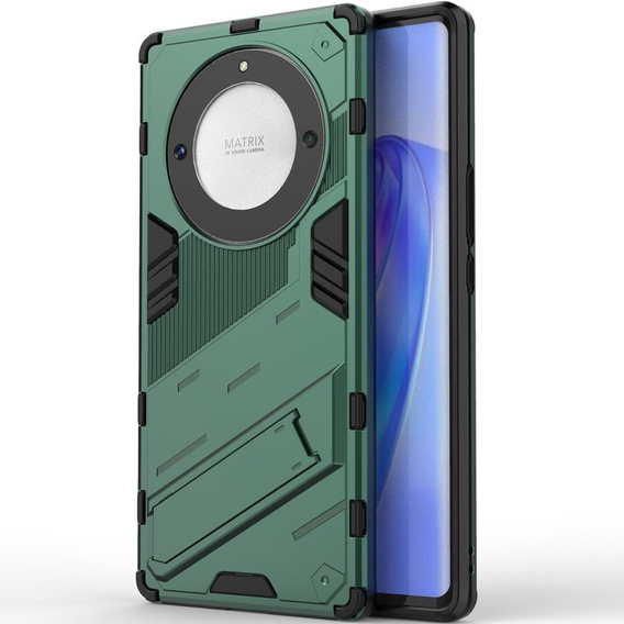 Чохол для Honor Magic 5 Lite, Military kickstand, зелений