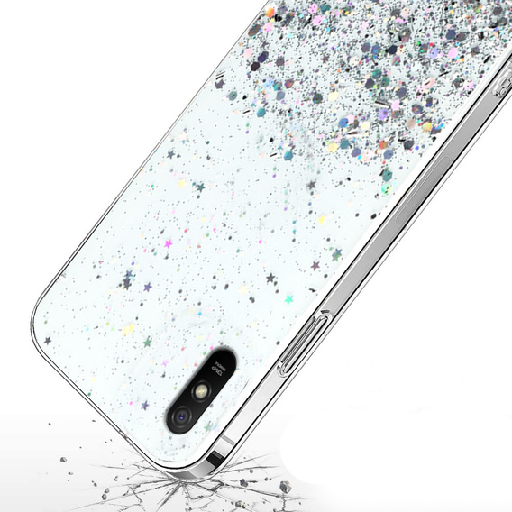 Чoхол до Xiaomi Redmi 9A, Glittery, прозорий