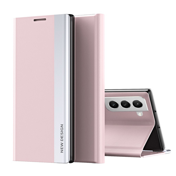 Откидной чехол для Samsung Galaxy S22 5G, Side Magnetic, розовый