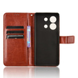 Откидной чехол для Infinix Zero 30 5G, Crazy Horse Wallet, коричневый