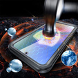 Чохол для Samsung Galaxy A16, Shockproof, зі склом, для MagSafe, чорний