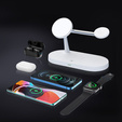 ERBORD 3в1 Бездротовий індуктивний зарядний пристрій з MagSafe для iPhone Apple Watch AirPods