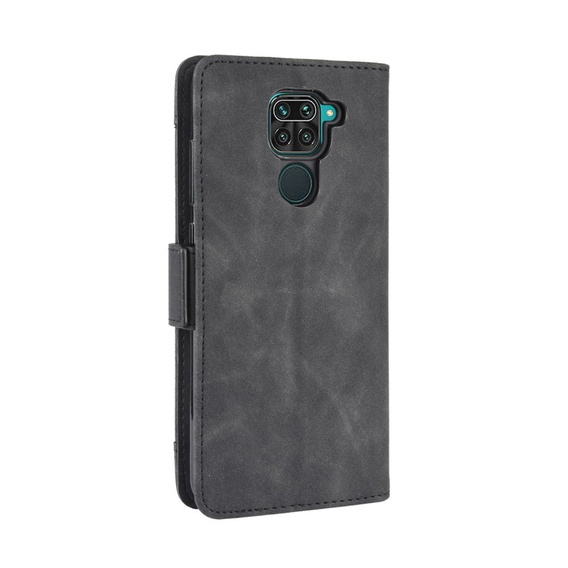 Футляр з клапаном для Xiaomi Redmi Note 9, Card Slot, чорний
