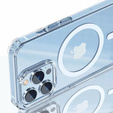 Чехол до iPhone 14 Pro Max, Dropproof MagSafe, прозрачный