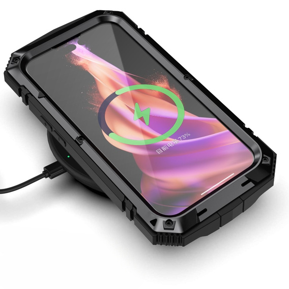 Чохол для iPhone 15, R-JUST, броньований, чорний