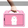 Дитячий чохол для планшета Samsung Galaxy Tab A9, Cute Patterns, з підставкою, рожевий