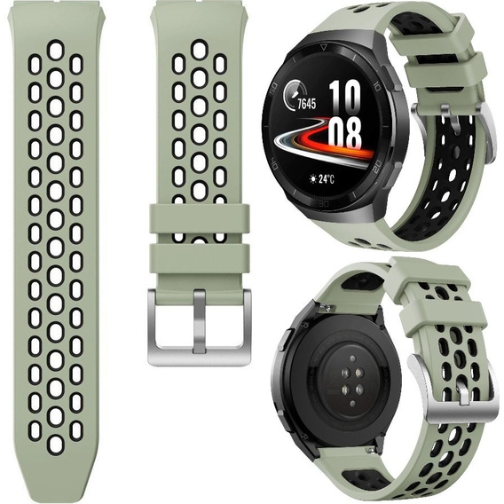 Силіконовий ремінець для Huawei Watch GT 2e, Green / Black