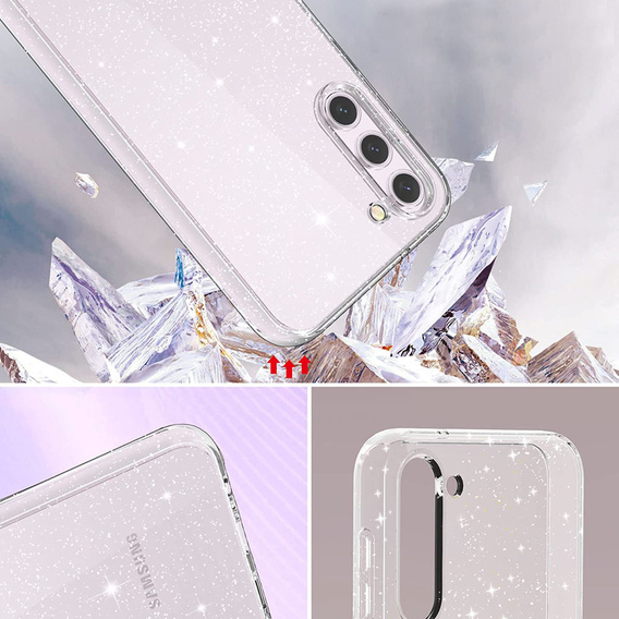 Чoхол до Samsung Galaxy S23, Glittery Powder, прозорий