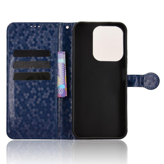 Флип-кейс для Xiaomi Redmi 15C 4G/LTE, Wallet Rhombus, синий