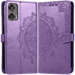 Чохол-книжка для Motorola Moto G85, Mandala, фіолетовий