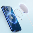 Чохол для iPhone 12, Electro MagSafe, м'яти + Скло на екран