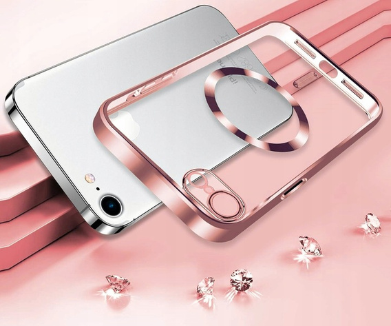 Чохол для iPhone 7 / 8, Electro MagSafe, рожевий + Скло на екран
