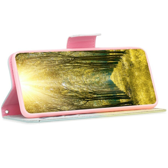 Откидной чехол для Samsung Galaxy A55 5G, Wallet, Feather, синий