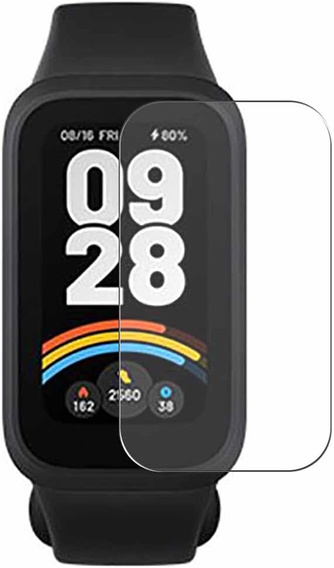 2x ERBORD загартованого скла для Xiaomi Smart Band 9 Active, з монтажною рамкою
