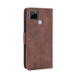 Футляр з клапаном для Oppo A15 / A15S, Card Slot, коричневий
