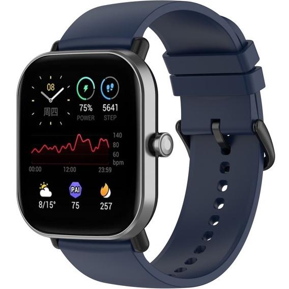 Силиконовый ремешок 20mm, Midnight Blue/Black Buckle