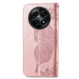 Чохол-книжка для Realme 12, Butterfly, рожевий rose gold