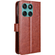 Откидной чехол для Motorola Edge 60 / 60 Fusion, Crazy Horse Wallet, коричневый