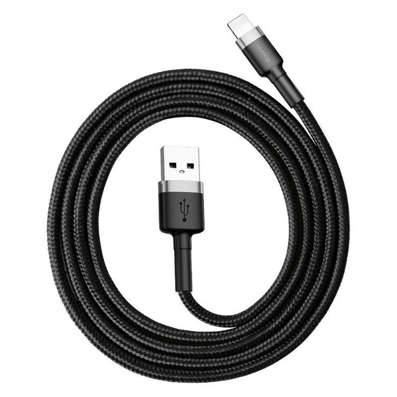 BASEUS Cafule Кабель Lightning 2.4A 0.5M - Black/Red