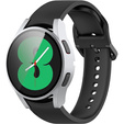 Силиконовый футляр со встроенным защитным стеклом до Samsung Galaxy Watch4 40mm, Silver