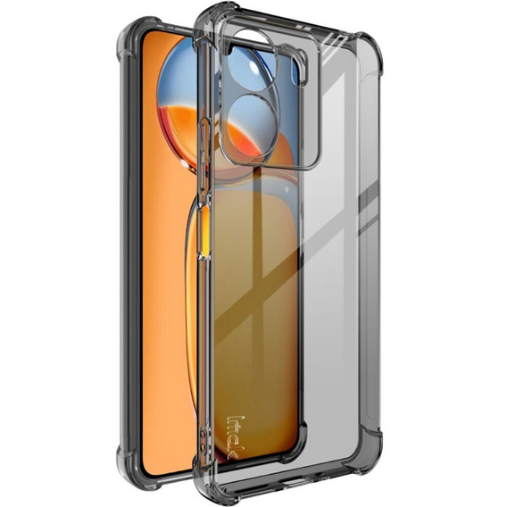 Чехол IMAK до Xiaomi Redmi 13C / Poco C65, Dropproof, прозрачный / черный