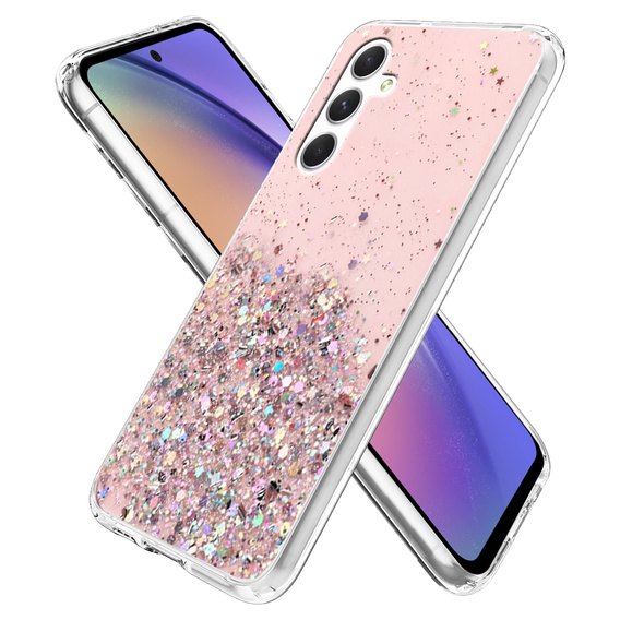 Чoхол до Samsung Galaxy A54 5G, Glittery, рожевий rose gold