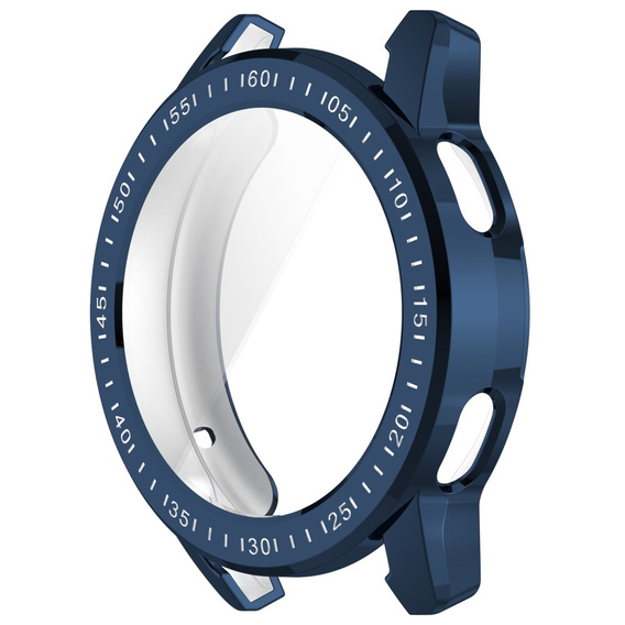 Чохол 2в1 з захисним екраном для Xiaomi Redmi Watch 3 Lite / Watch 3 Active, темно-синій