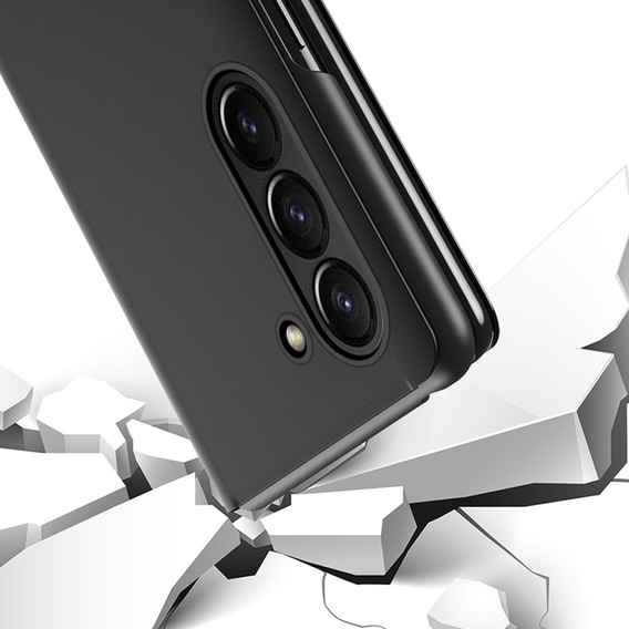 Чoхол до Samsung Galaxy Z Fold 5 5G, Clear View, чорний