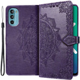 Чохол-книжка для Motorola Moto G52 / G82 5G, Mandala, фіолетовий