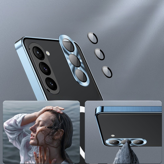 Защитный чехол для камеры Samsung Galaxy S23, CamShield MagSafe, прозрачный / синий