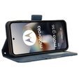 Футляр з клапаном для Motorola Moto G56 5G, Card Slot, темно-синій