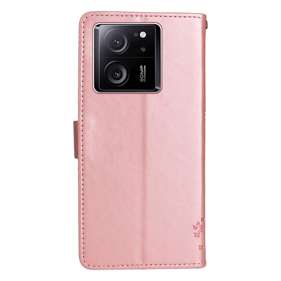 Чохол-накладка для Xiaomi 13T / 13T Pro, дерево, рожевий rose gold
