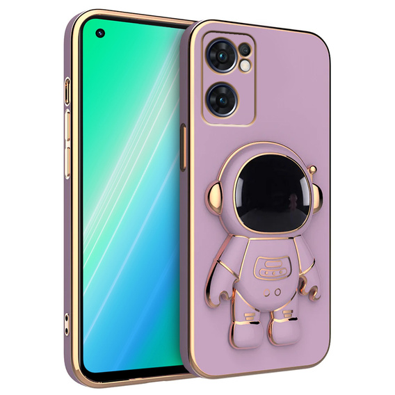 Чoхол до Oppo Reno 7 5G, Astronaut, фіолетовий