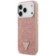 Чехол GUESS Glitter Triangle Logo MagSafe для iPhone 17 Pro